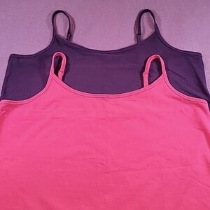 0730. EUC ~ Jessica London ~ Pink & Purple Camisoles ~ 14/16 ~ Change Your Look!